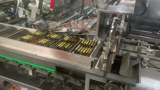 Automatic Cartoning Machine for Big Paper Box Loading and Sealing Food Packing Machine 
