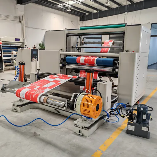 Rtfq1300A High Speed Auto Unloading Craft Printed Paper Film Roll to Roll Slitter Rewind Machine 