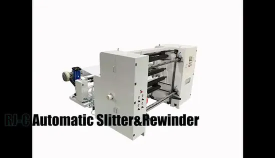 Nonwoven Bag Jumbo Roll Slitting and Rewinding Machine with Automatic Unloading Device Paper Machinery Price 