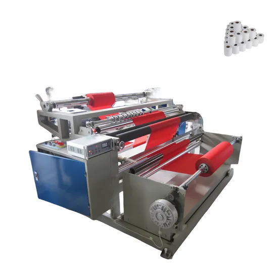 High Speed Kraft Paper Jumbo Roll Slitting Rewinding Machine with Automatic Unloading System and Tension Control 